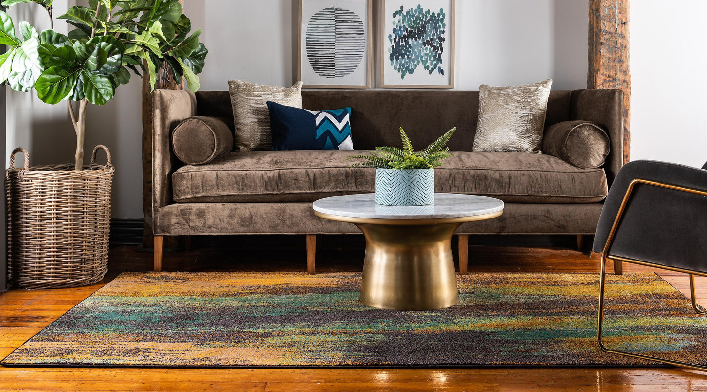Frendorf | Blendora Teppich | Farbverlauf-Design | Rechteckig, Rund & Läufer | Moderner Teppich für Wohnzimmer & Schlafzimmer