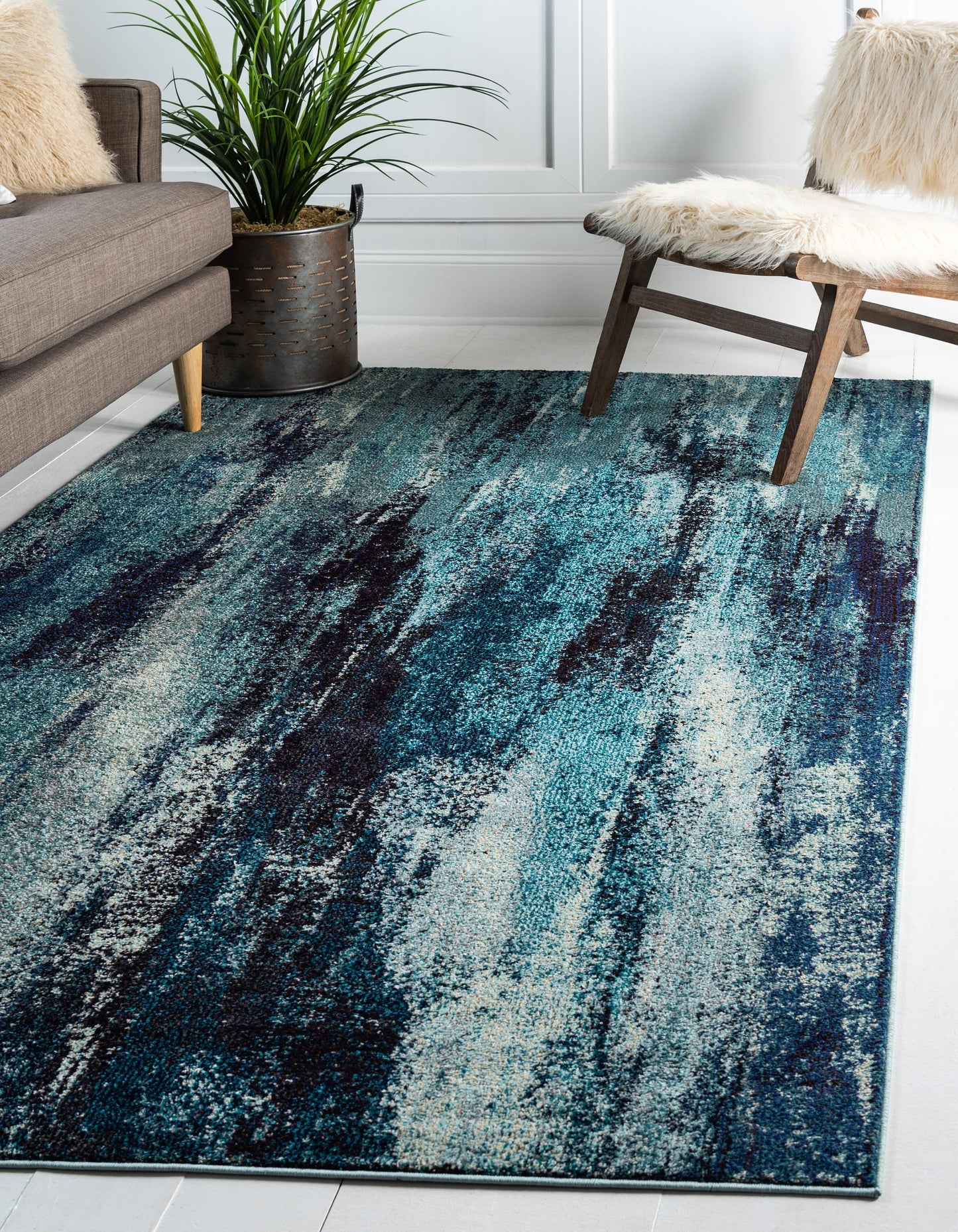 Frendorf | Blendora Teppich | Farbverlauf-Design | Rechteckig, Rund & Läufer | Moderner Teppich für Wohnzimmer & Schlafzimmer