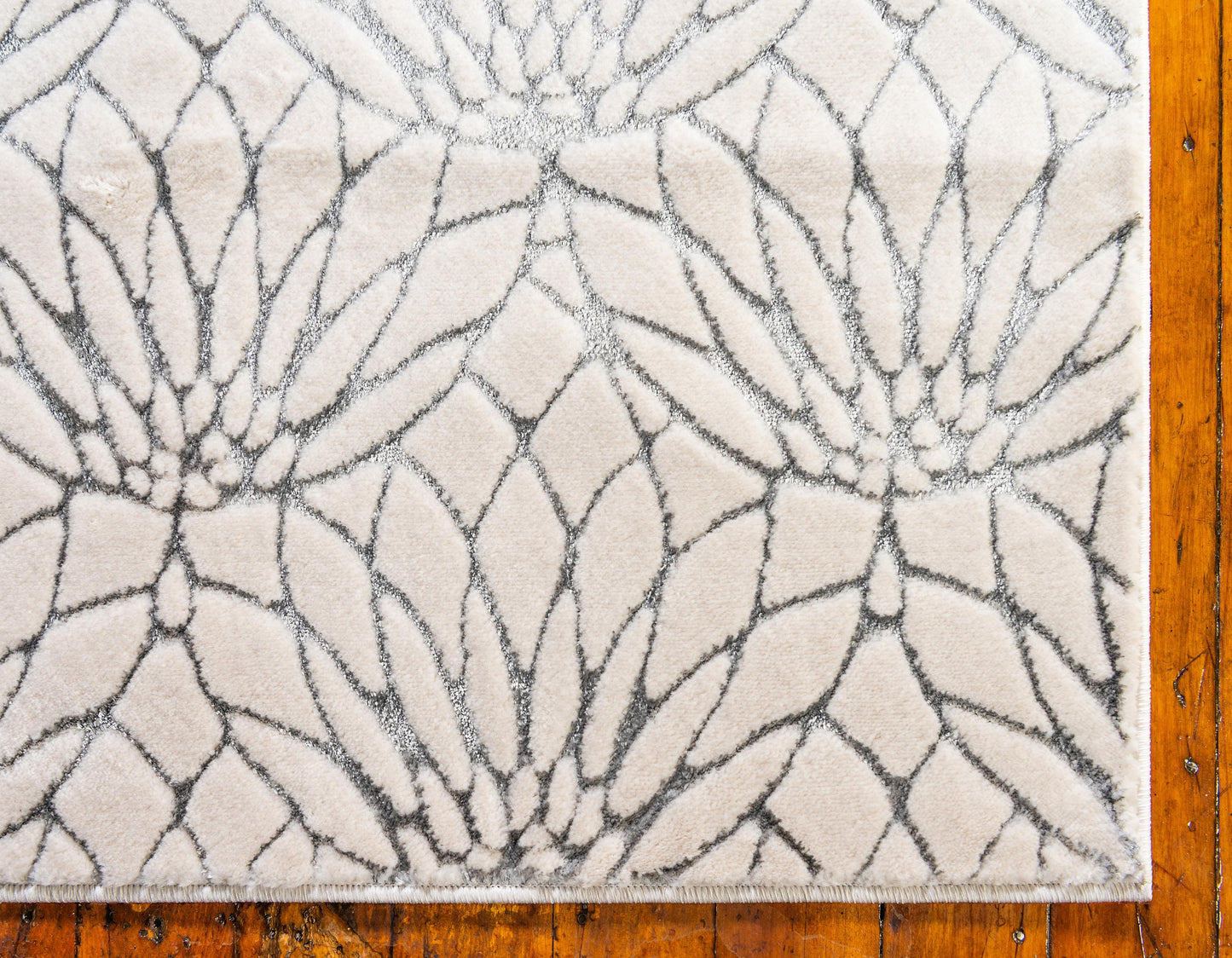 Frendorf | Floriva Lotusblumen-Teppich | Luxus-Design | Hochwertige Musterung | Wohn- & Schlafzimmer-Deko
