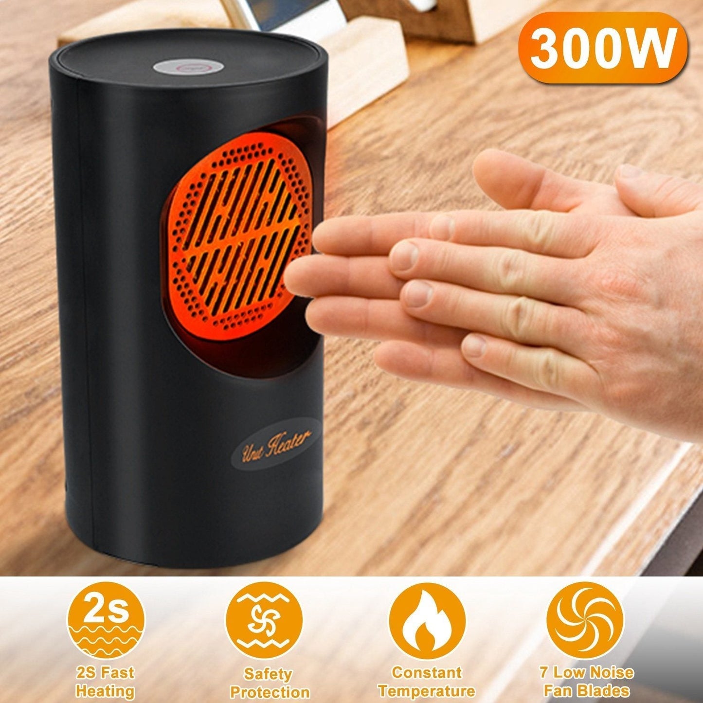 Frendorf | 300W Tragbarer Elektrischer Mini-Heizer