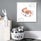 Niedlicher Aquarell Affe Wolke GERAHMTER Kinder Wandkunst Druck