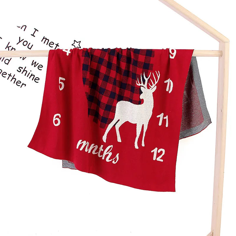 Frendorf | Baby Meilenstein Decke – Monatsmarker für Babyfotos