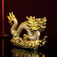 30CM Gutes Glück Goldener Drache Chinesisches Horoskop Zwölf Statue Gold Drache Statue Tiere Skulpturen Figuren Schreibtisch Dekoration