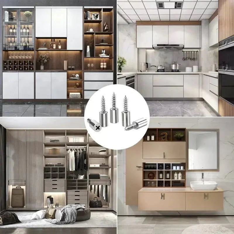 Frendorf | 30+50  | Selbstschneidende Schrauben für Schränke & Regale – Kein Bohren nötig