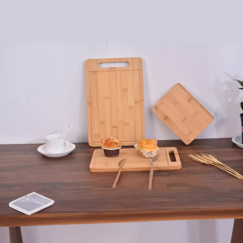 Frendorf | Bambusschneidebrett mit Saftkanal – Robust, Natürlich und Ideal für den täglichen Gebrauch