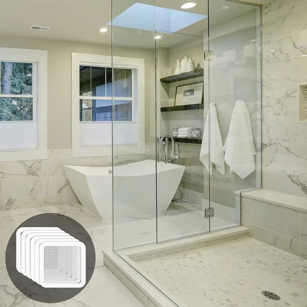 Frendorf | 30er-Set Haarsiebe für Abflüsse – selbstklebende Einwegfilter für Dusche & Waschbecken!