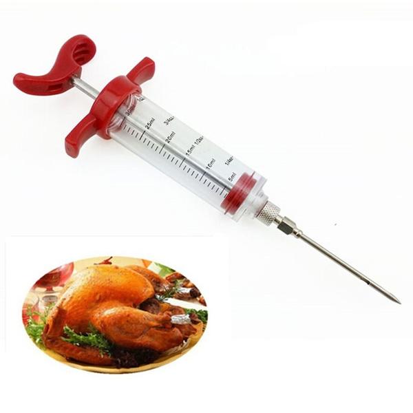 Frendorf | 30ml BBQ Fleisch Marinade Sauce Gewürz Spritze Injektor