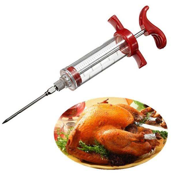 Frendorf | 30ml BBQ Fleisch Marinade Sauce Gewürz Spritze Injektor