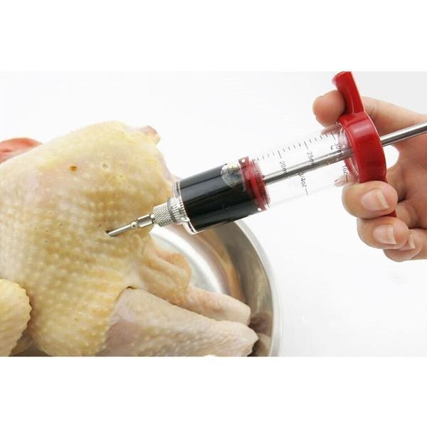 Frendorf | 30ml BBQ Fleisch Marinade Sauce Gewürz Spritze Injektor