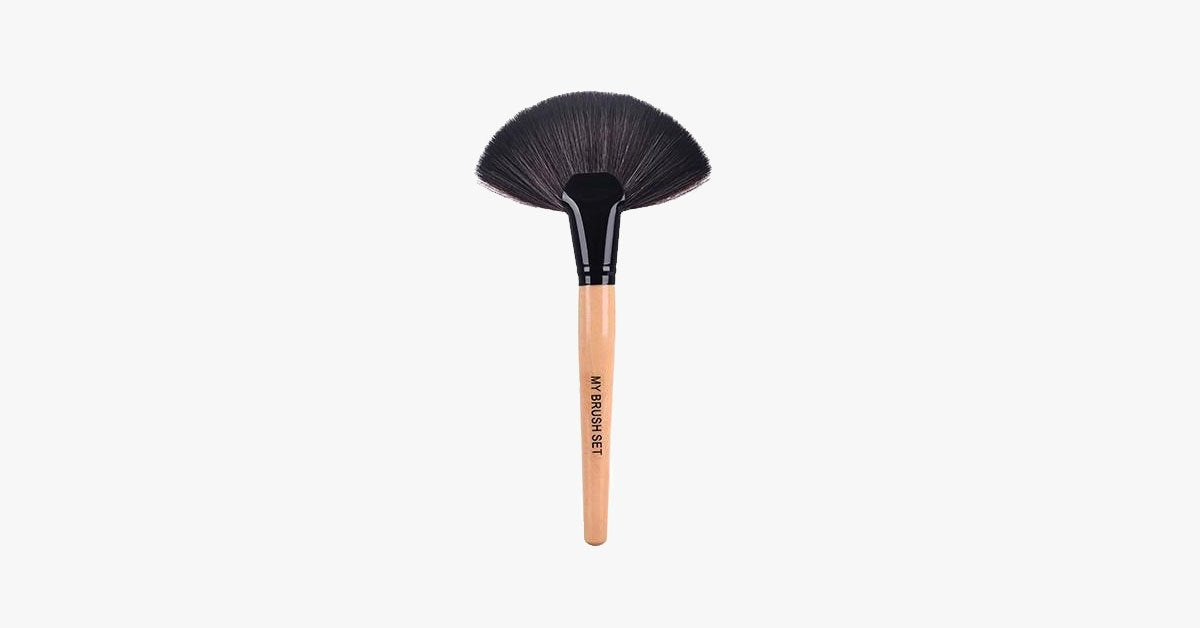 Frendorf | Big Fan Makeup Brush - Einzelner weicher Pinsel für Puder, Foundation & Rouge