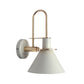 Frendorf | 1 Light Nightstand Wall Mounted Light Simple Black/White/Green Wall Lamp with Conical Metal Shade