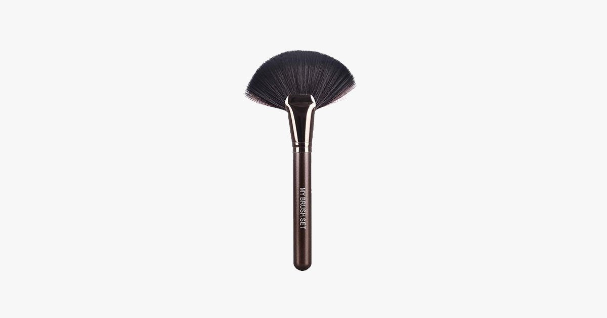 Frendorf | Big Fan Makeup Brush - Einzelner weicher Pinsel für Puder, Foundation & Rouge