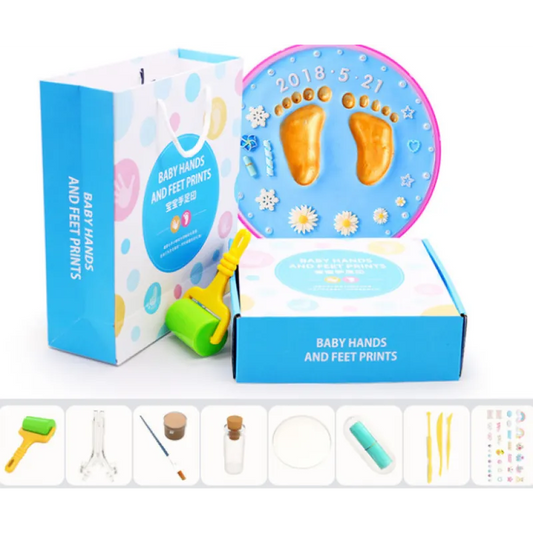 Frendorf | Baby Handabdruck Set mit Ton – Fußabdruck Erinnerung DIY