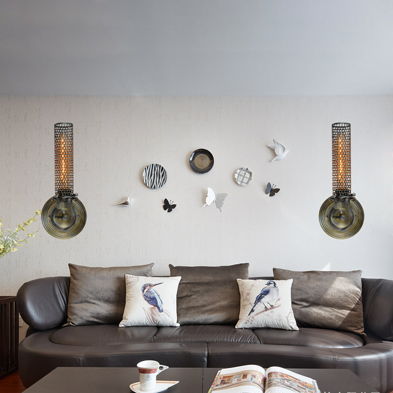 Frendorf | 1/2 Lichten Binnen Wandlamp Lichtarmatuur Industriële Bronzen Wandlamp met Tubesmetaal Schaduw