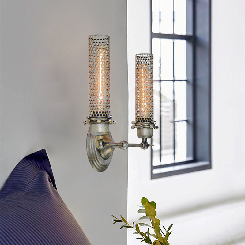 Frendorf | 1/2 Lichten Binnen Wandlamp Lichtarmatuur Industriële Bronzen Wandlamp met Tubesmetaal Schaduw