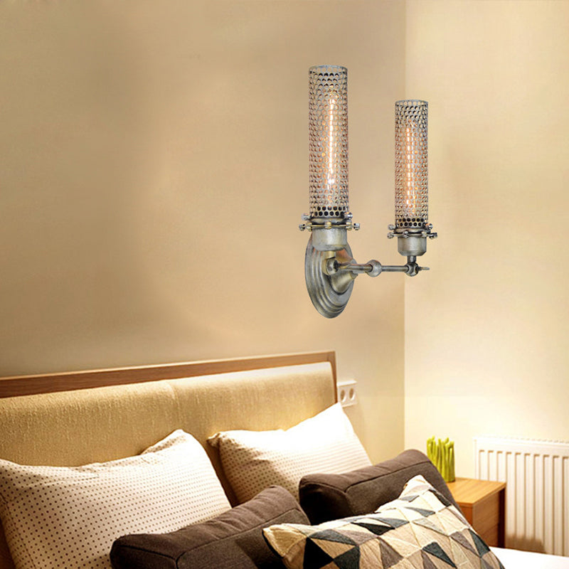 Frendorf | 1/2 Lichten Binnen Wandlamp Lichtarmatuur Industriële Bronzen Wandlamp met Tubesmetaal Schaduw