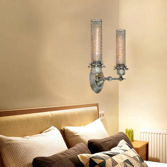 Frendorf | 1/2 Lichten Binnen Wandlamp Lichtarmatuur Industriële Bronzen Wandlamp met Tubesmetaal Schaduw