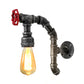 Frendorf | Metalen Bare Bulb Wandgemonteerde Pijp Licht Vintage 1 Licht Eetkamer Wandlamp in Verouderd Zilver/Weerbestendig Koper