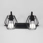 Frendorf | Metalen Gecoate Wandlamp Industrieel 2/3 Lichten Woonkamer Wandlamp in Zwart/Wit