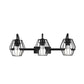 Frendorf | Metalen Gecoate Wandlamp Industrieel 2/3 Lichten Woonkamer Wandlamp in Zwart/Wit