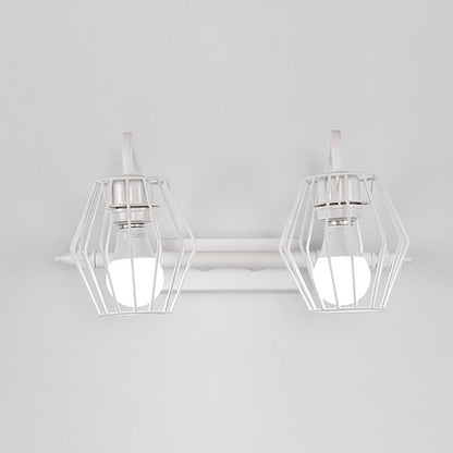 Frendorf | Metalen Gecoate Wandlamp Industrieel 2/3 Lichten Woonkamer Wandlamp in Zwart/Wit