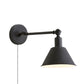 Frendorf | Cone Metall Wandbeleuchtung Industrieller Stil 1 Licht Schlafzimmer Wandleuchte Lampe in Weiß/Schwarz