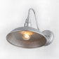 Frendorf | 10"/14" Breite 1 Licht Kuppel Wandlampe Industrie Silber Metall Außenbeleuchtung