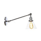 Frendorf | Industriële Conische Wandlamp 1 Lichtheldere Glasverlichting in Zwart/Bronze/Brass, 8"/12" L Arm