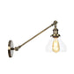 Frendorf | 1 Licht Binnenverlichting Armatuur Boerderij Zwart/Bronze/Brass Wandlamp met Pear Duidelijk Glazen Schaduw, 8"/12" L Arm