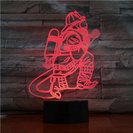 Feuerwehrmann 3D Licht