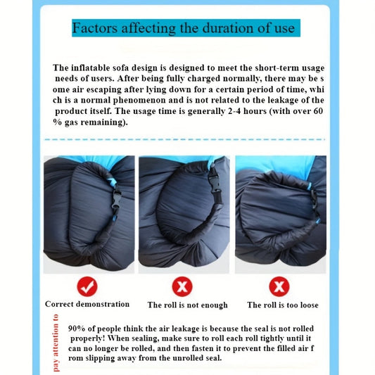 Frendorf | Aufblasbares Outdoor-Sofa – Komfort und Leichtigkeit für jedes Abenteuer