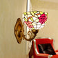 Frendorf | Gesneden glazen bloemen wandlamp Tiffany-stijl 1 licht rozenrood wandlamp voor slaapkamer
