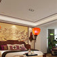 Frendorf | Dome Gebrandschilderd Glas Wandlamp Tiffany Stijl 1 Lichten Blauw/Goud/Beige Wandlamp voor Slaapkamer