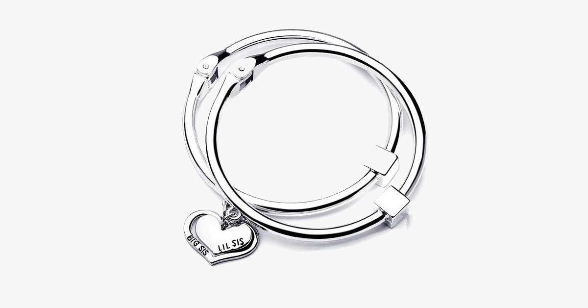 Frendorf | Big Sis Lil Sis Charm Armband Set