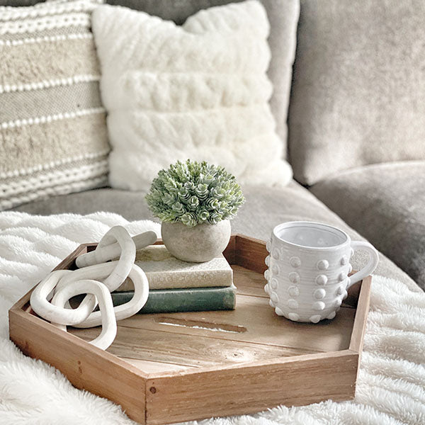 Reclaimed Wood Table | Abnehmbares Tablett
