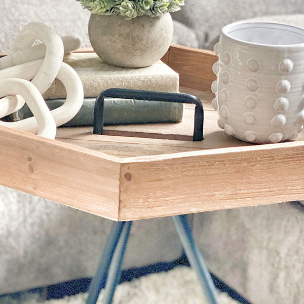 Reclaimed Wood Table | Abnehmbares Tablett