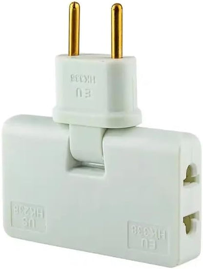 Frendorf | 180° schwenkbare 3-Wege-Steckdose (EU-Stecker)