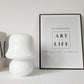 Frendorf | MushLume Glas Tischlampe | Französisches Design | Handgefertigt | Pilzform | Deko & Beleuchtung
