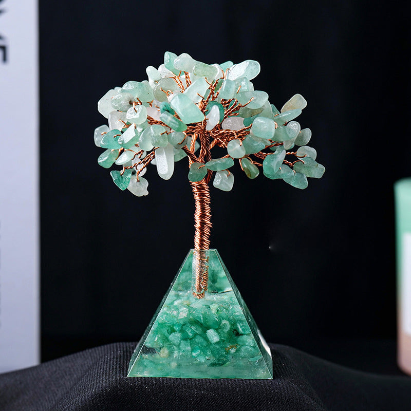 Frendorf Naturstein Kies Pyramidensockel Feng Shui Baum
