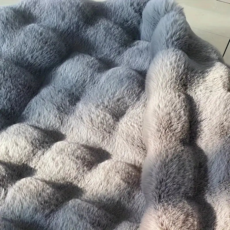 Frendorf | PlushCircle Rundteppich aus Kunstfell | Weich wie Kaninchenfell | Hochwertige Deko für Zuhause