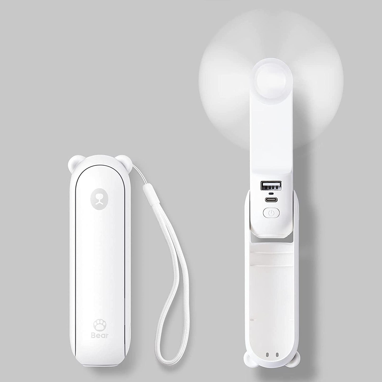 Frendorf | Tragbarer Mini-Ventilator + Powerbank + Taschenlampe + USB in 1 GADGET