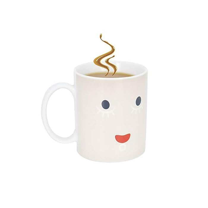 Frendorf | Morgen Smiley Magie Wärmeempfindliche Farbwechselnde Keramik Kaffeetasse