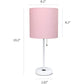 Stick Charging Outlet - Tischlampe mit Stofflampenschirm und Ladefunktion