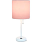 Stick Charging Outlet - Tischlampe mit Stofflampenschirm und Ladefunktion