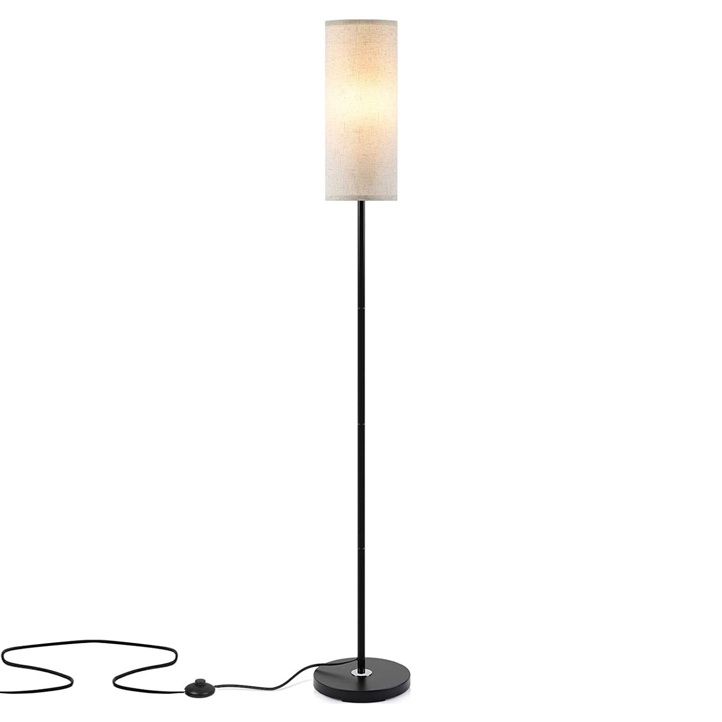 Frendorf | 3200K Warmgelbes Licht Moderne Stehlampe mit Fußschalter 6W Glühbirne