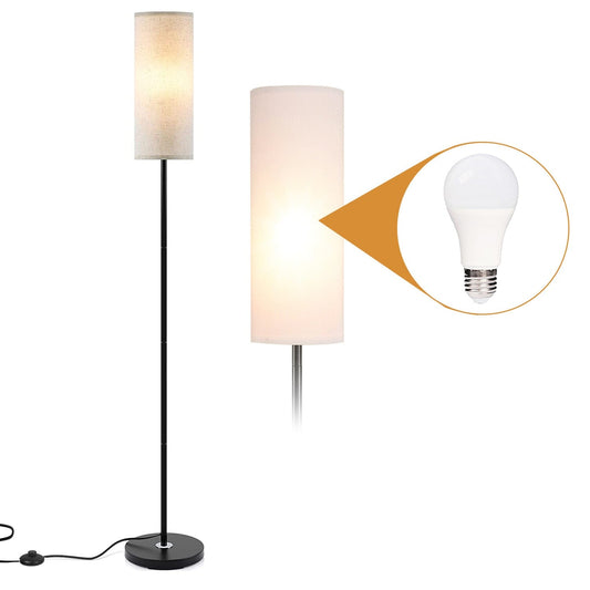 Frendorf | 3200K Warmgelbes Licht Moderne Stehlampe mit Fußschalter 6W Glühbirne