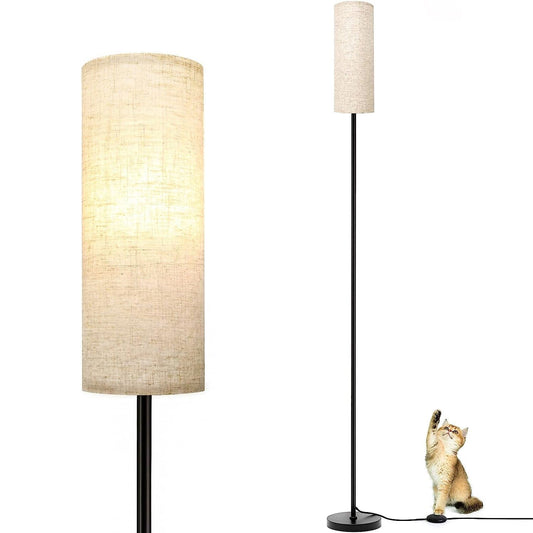 Frendorf | 3200K Warmgelbes Licht Moderne Stehlampe mit Fußschalter 6W Glühbirne
