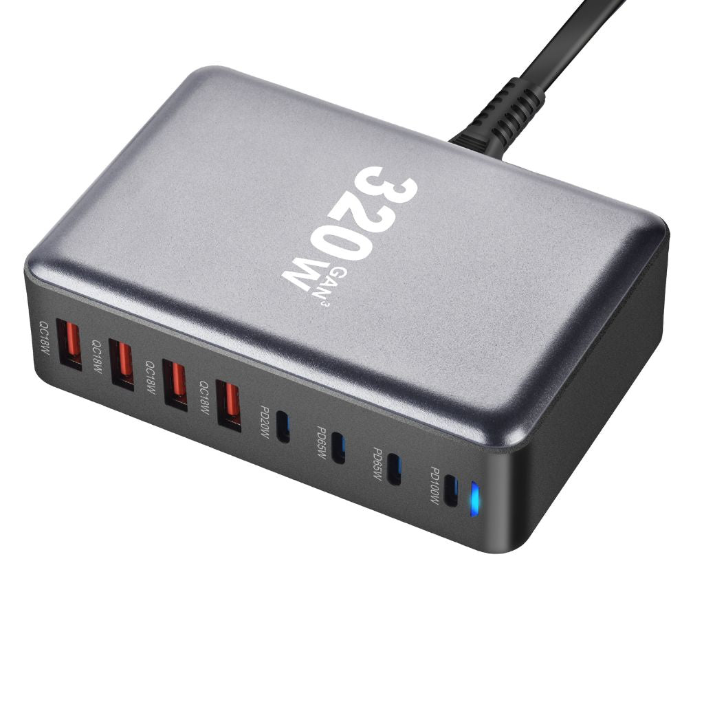 Frendorf | 320W GaN 8-Port USB-C Ladegerät