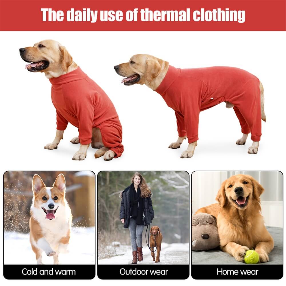 Gemütliche Fleece-Hundepyjamas - Perfekte Nachtwäsche für große Hunde