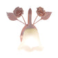 Frendorf | Ivoor Glazen Bloem Wandlamp Platteland 1 Hoofd Woonkamer Wandverlichting Armatuur in Wit/Roze/Blauw